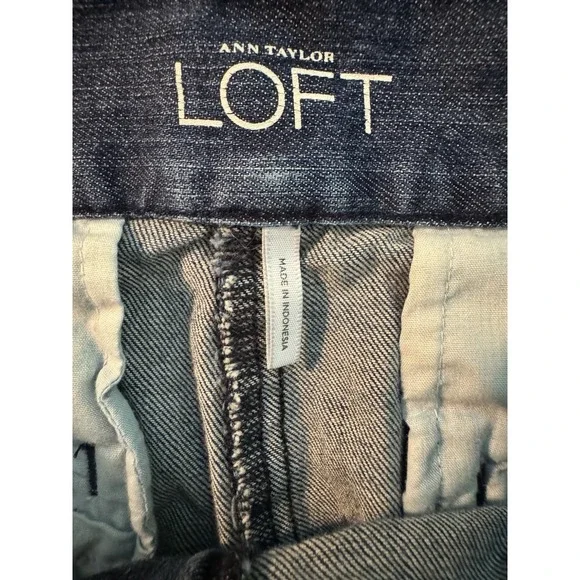 Ann Taylor LOFT Women's Size 10 (34x22) Modern Crop Capri Denim Blue Jeans - Picture 8 of 12